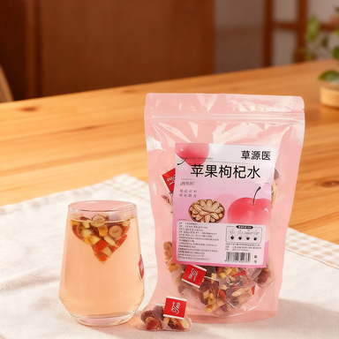 Apple Goji Herbal Tea 5g x 30 Bags with Astragalus Ophiopogon and Jujube Daily Wellness Brew quality and texture