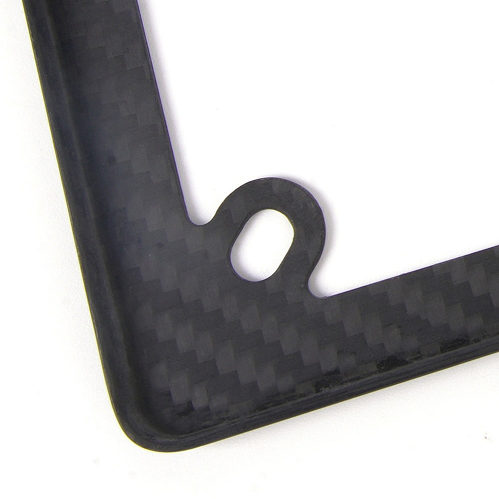 Us Standard 4-Hole Motorcycle License Plate Frame, Matte Dry Carbon License Plate Frame, Us Standard License Plate Holder Modification Accessories