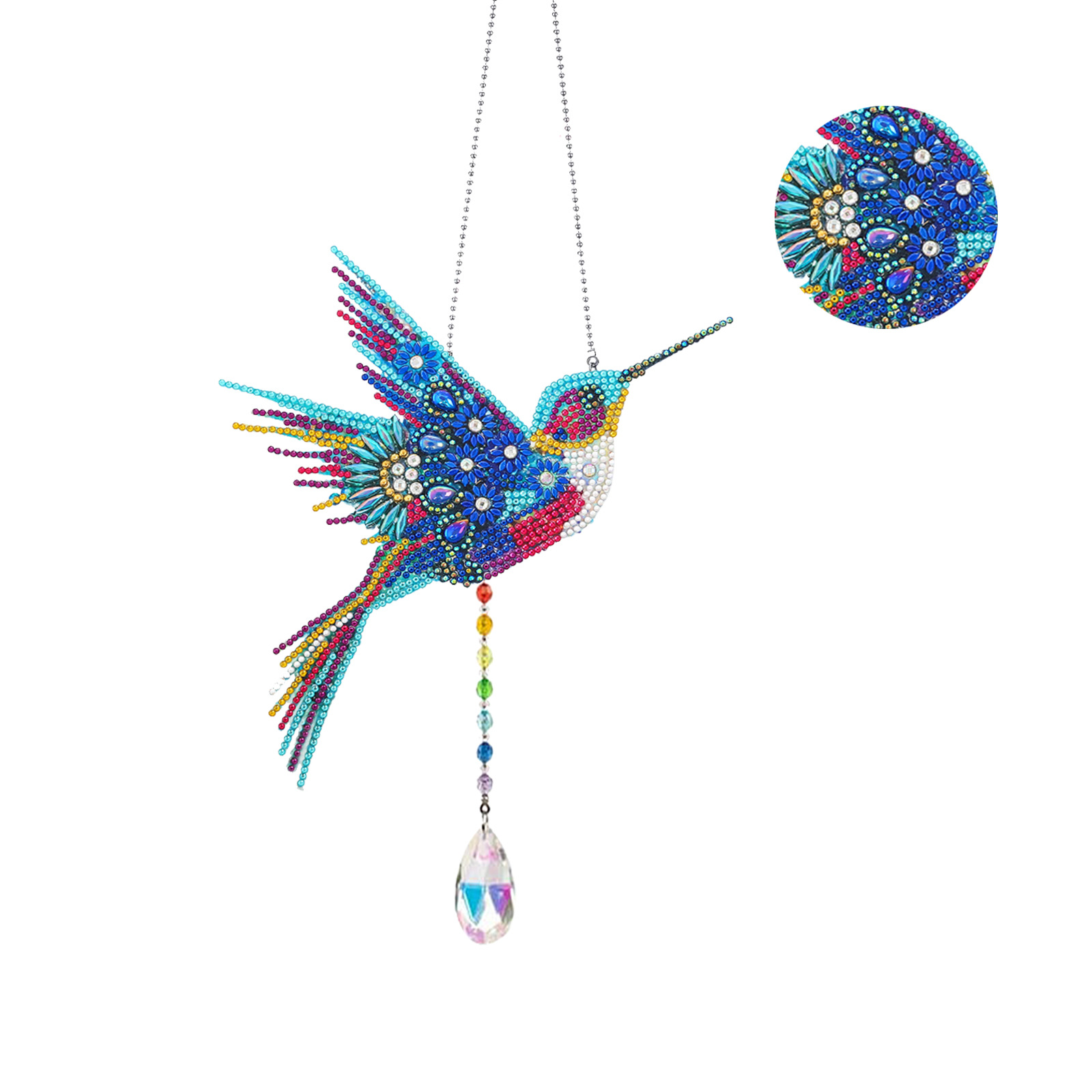 Diamante pintura Amazon transfronteriza DIY adornos de Navidad marca llena de diamantes 5d cristal mariposa diamante pintura viento carillones Decoración