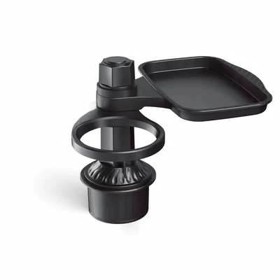 Car-mounted multifunctional cup holder, dining tray, portable small table for baseball fields, cup holder, simple tray for movie theaters (Car cup holder/beverage holder) - single-cup-holder-tray