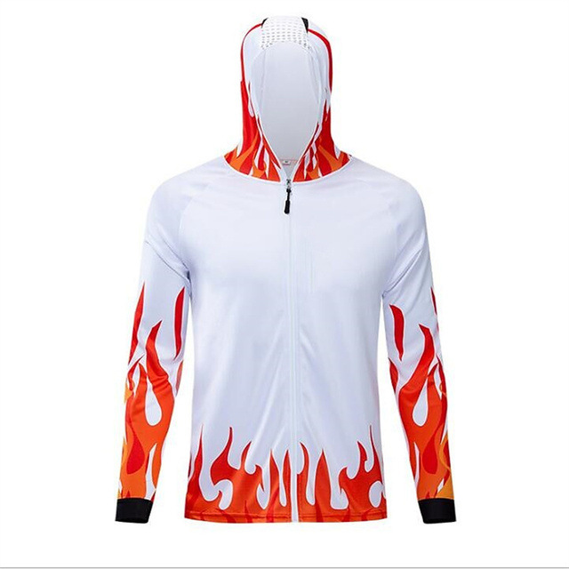 New Products with Hat Zipper Fishing Clothes Shirt Fast Breathable Sportswear UV Protection Fishing Clothes Long Sleeve Shirt New Products with Hat Zipper Fishing Clothes Shirt Fast Breathable Sportswear UV Protection Fishing Clothes Long Sleeve Shirt
