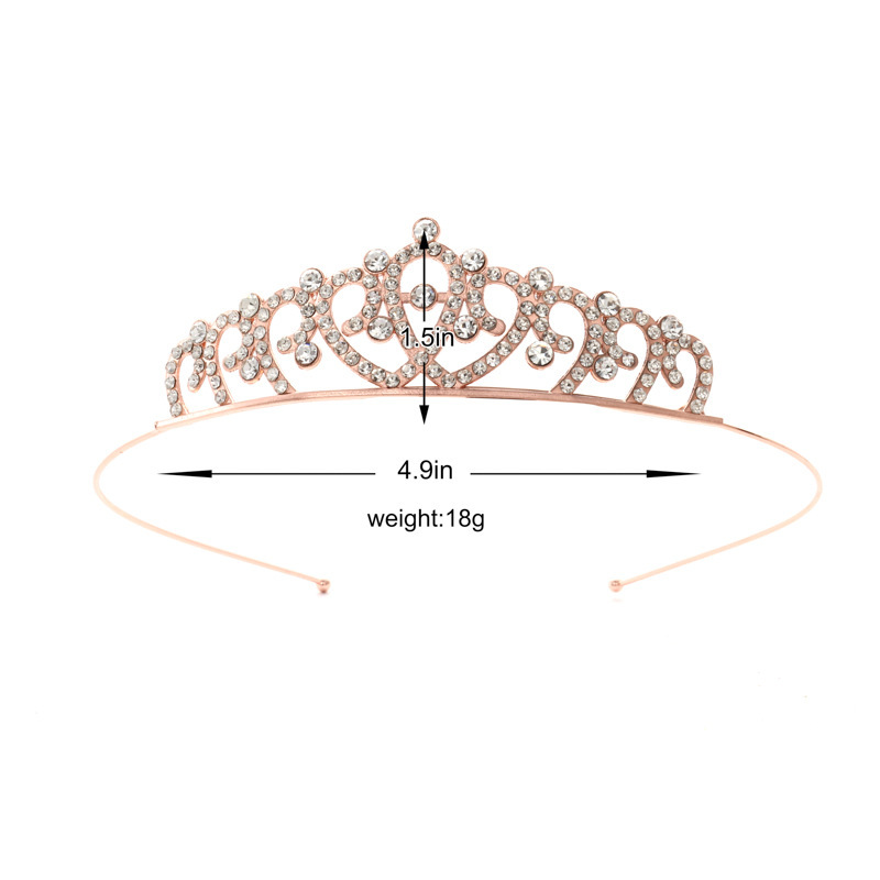 Diadema con Corona de Princesa Infantil de Metal Galvanizado para Cumpleaños y Fiestas image 31