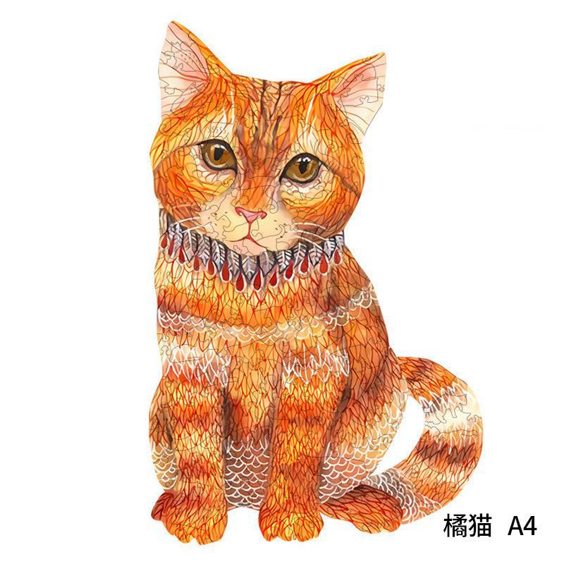 Bloques de construcción tridimensionales transfronterizos de madera animal irregular rompecabezas de forma especial elefante azul grandes juguetes de moda nacional para niños