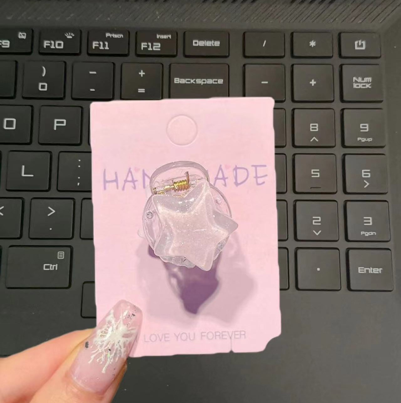 粉色星抓夹