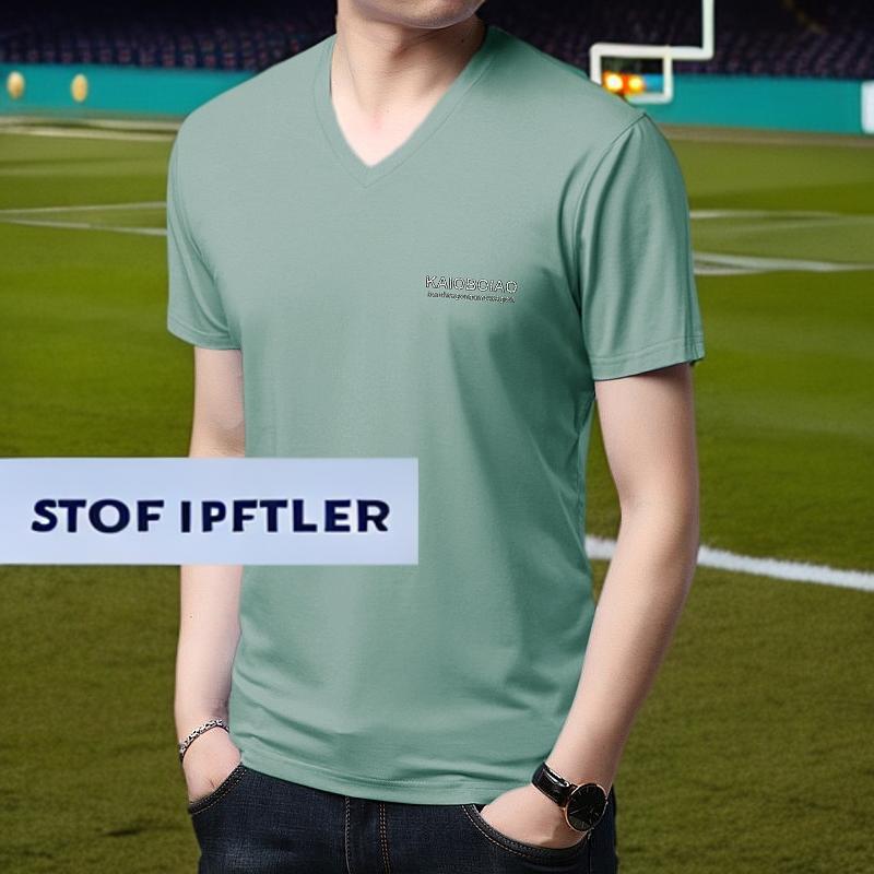 宽松200斤以上大胖子大码男装200-300斤9XL夏季V领短袖T恤大肚子