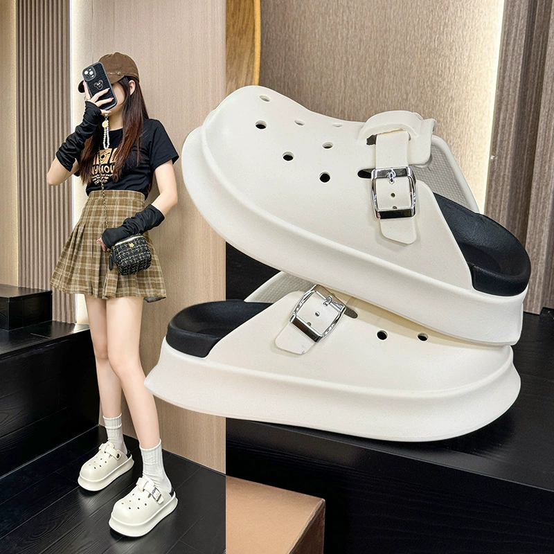 25-летние новые летние пещерные туфли для девочек EVA носить не вонючие ноги