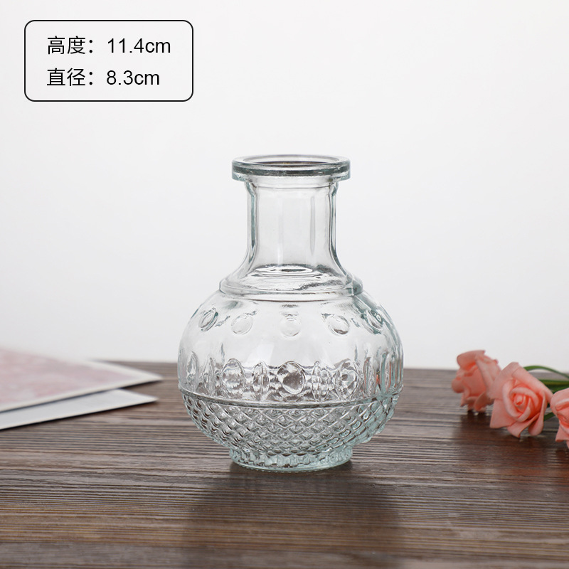 Juego de jarrones pequeños populares de Amazon, jarrones de estilo europeo para arreglos florales, decoración de alta gama para sala de estar y cocina