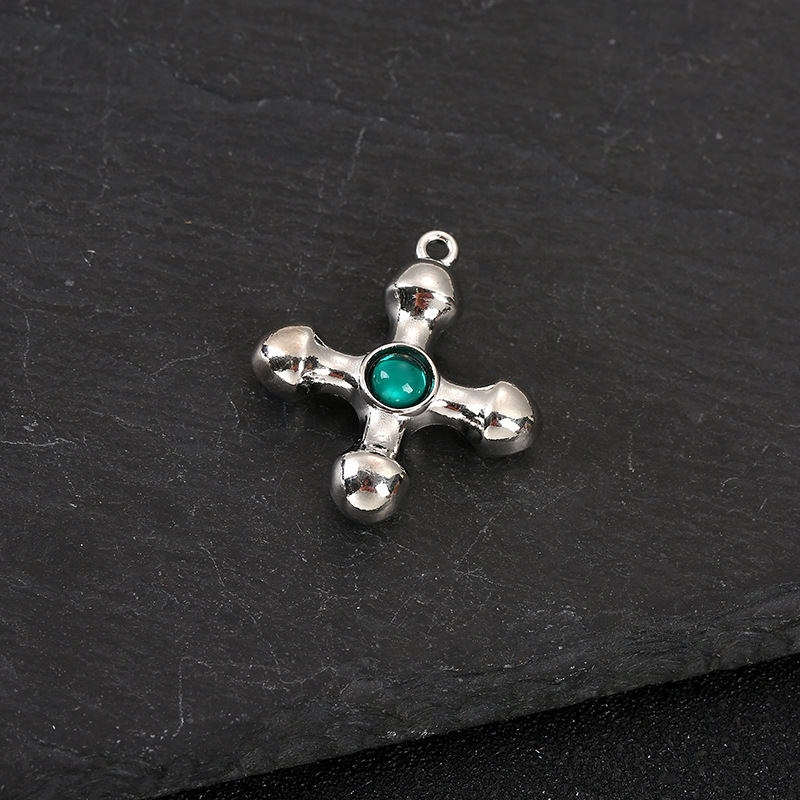 6g Weight Pendant Jewelry Making Type DIY Jewelry Accessories Classification 1 Piece Quantity Alloy Material Cross Pattern Plating Design Simple Style, Classic Style Style 1 Piece Alloy Cross Pendant 4