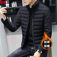 2024年綿服男性冬の短い帽子付き綿入れの男性用パン服のゆったりしたカジュアルコートの綿服男性用の薄いタイプ