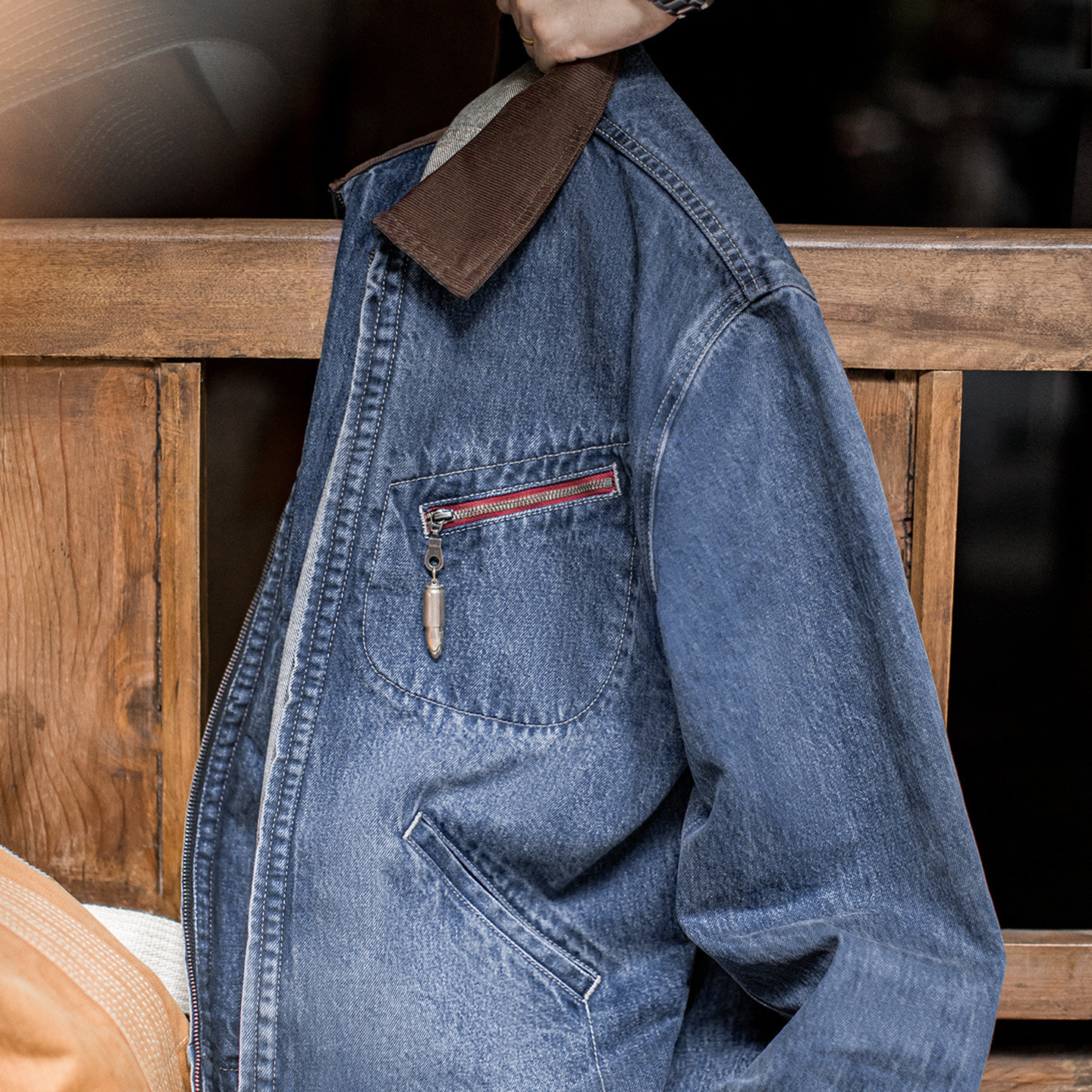 Retro denim spring jacket