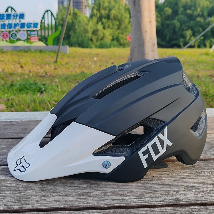 Fox Helmet Mountain Cross-Country Bicycle Half Helmet Youth Student Downhill Cycling Helmet One-Piece Safety Helmet for Men