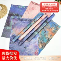 Новый Ximeng Garden Ретро масляная живопись ветра серии букет упаковочная бумага ручной работы цветочный материал цветочный магазин материал