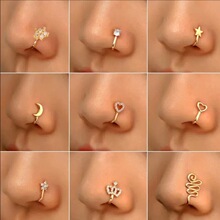 DIY U型鼻夹 欧美免打孔鼻夹可调节铜饰品配件 源头厂家直销批发