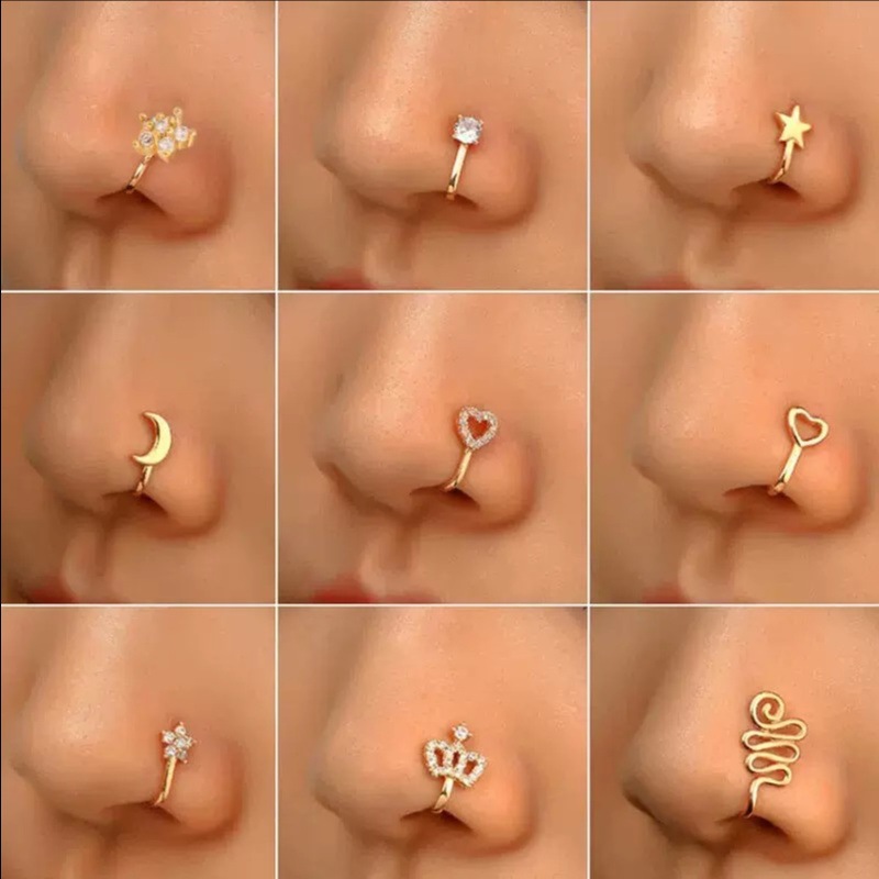 DIY U型鼻夹 欧美免打孔鼻夹可调节铜饰品配件 源头厂家直销批发