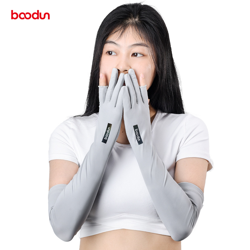 Outdoor Sports Summer Sun Protection Sleeve Covers, Slip-Resistant Breathable Lightweight One-Piece Sleeve Covers, UV Protection Finger Touch Screen