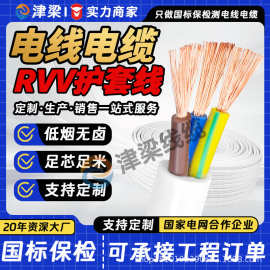 国标RVV护套线2/3/4芯4/6/10平方铜芯电线工程软线开关插座电源线