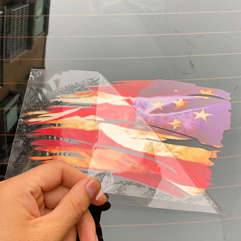Bandera americana parabrisas pegatina camión portón trasero calcomanía pickup camión pegatina transfronterizo e-commerce coche suministros image 6