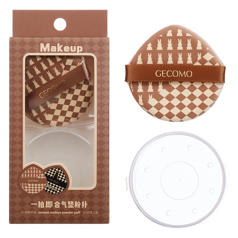 El esponja de polvo con cojín de aire de un clic Xierui GECOMO es súper suave y se puede usar húmedo o seco sin comer base líquida para maquillaje.