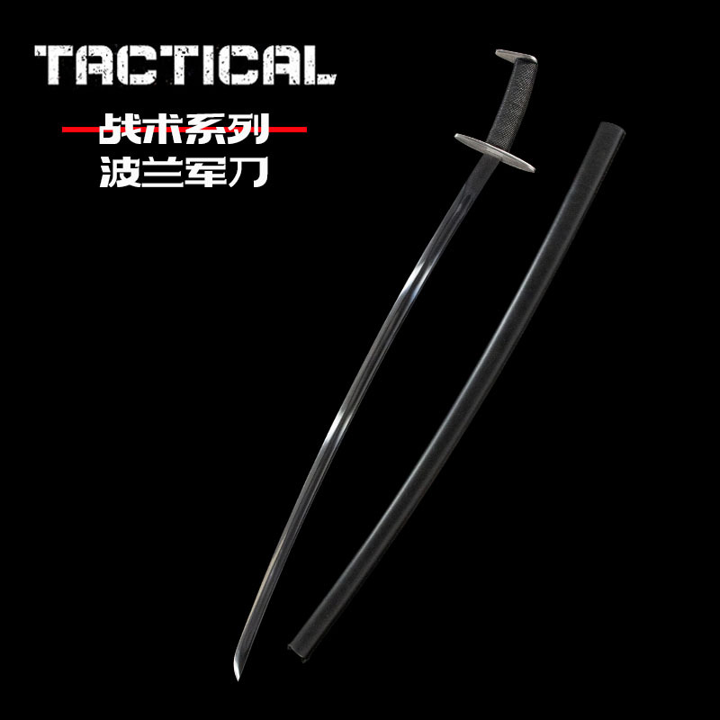 Foreign Trade Wholesale Polish Saber Cavalry Knife Command Long Knife Saber Cold Weapon Integrated Scimitar Collection Unsharpened