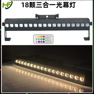 爆款遥控全彩18颗光幕灯、洗墙灯 led 帕灯、投光灯/染色灯