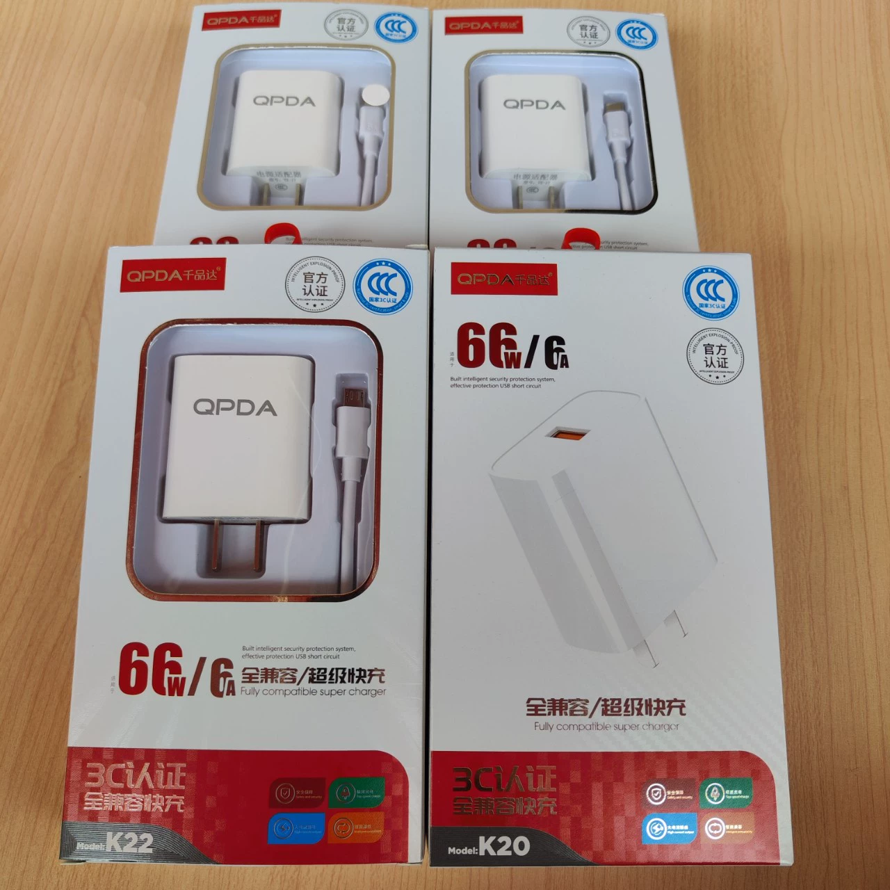 Brand K20 K22 66W Полная и флеш-зарядка подходит для Android Pin Fruit Мобильного телефона Флеш-зарядка