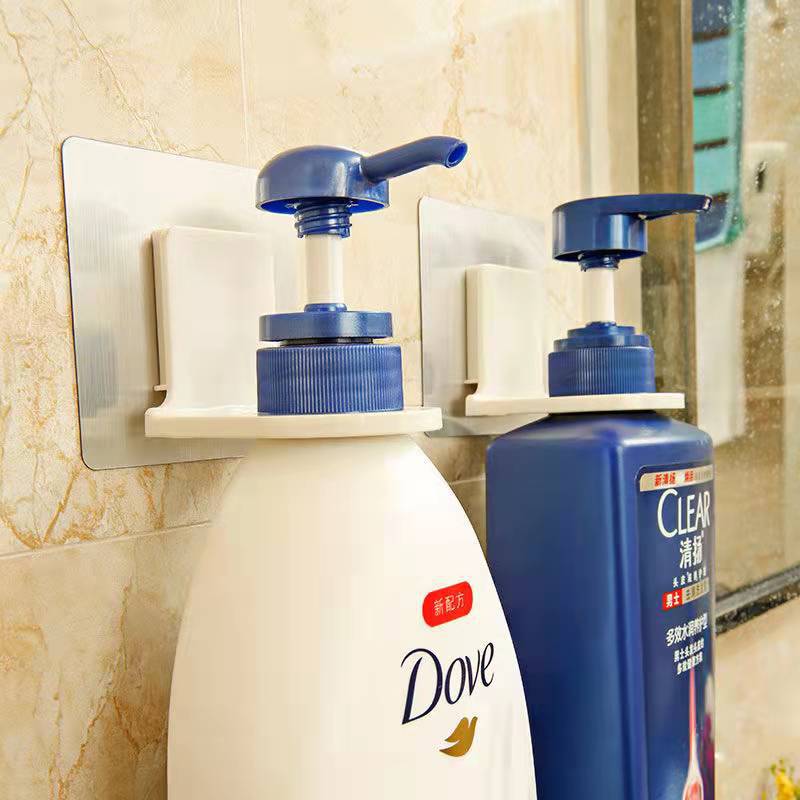 Punch-free Shower Dew Rack Wall Hanging Bathroom Shampoo Toilet Traceless Sticker Storage Rack Hanger Hand Sanitizer Hook