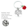 Apple, set, keychain stainless steel, Birthday gift, 3 piece set