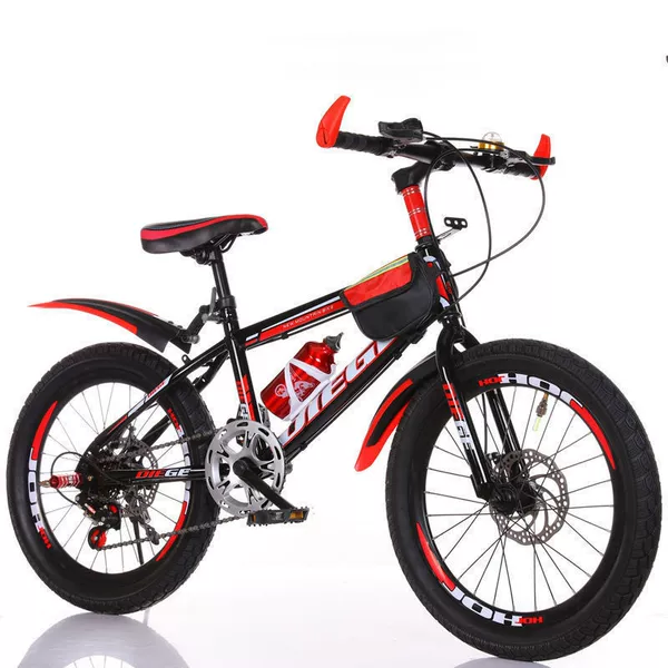 Red bike shifter (brake handle) disc brake, deluxe edition