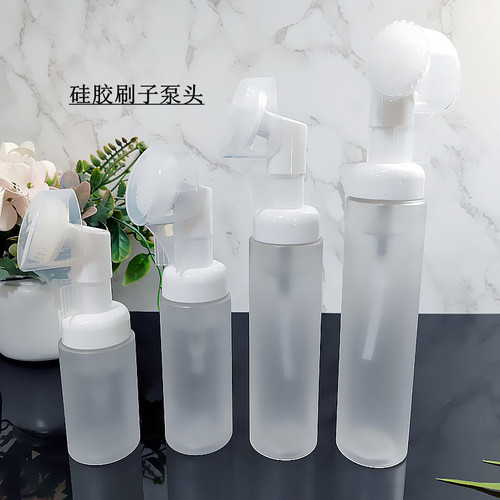 Transparent frosted foam mousse bottle 30/60/80/100ml eyelash cleaning hand sanitizer foaming bottle