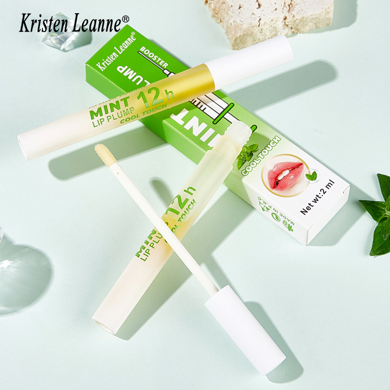 Aceite labial de larga duración Black Technology de KRISTEN LEANNE con efecto refrescante y transparencia de menta Duddy Lips_voghion.com