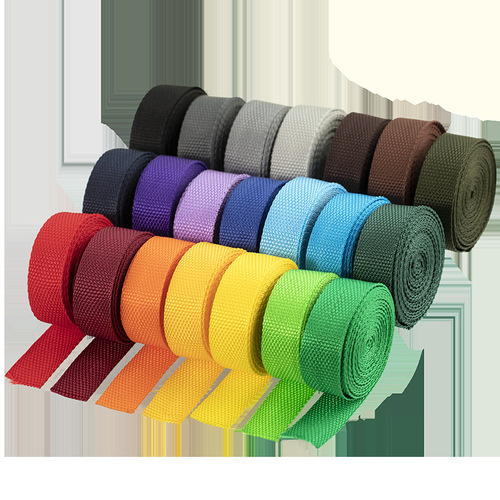Colorful Polypropylene Ribbon, Nylon Webbing for Backpacks & School Bags, Flat Straps, Handmade Accessories, 2.5 cm PP Beaded Webbing