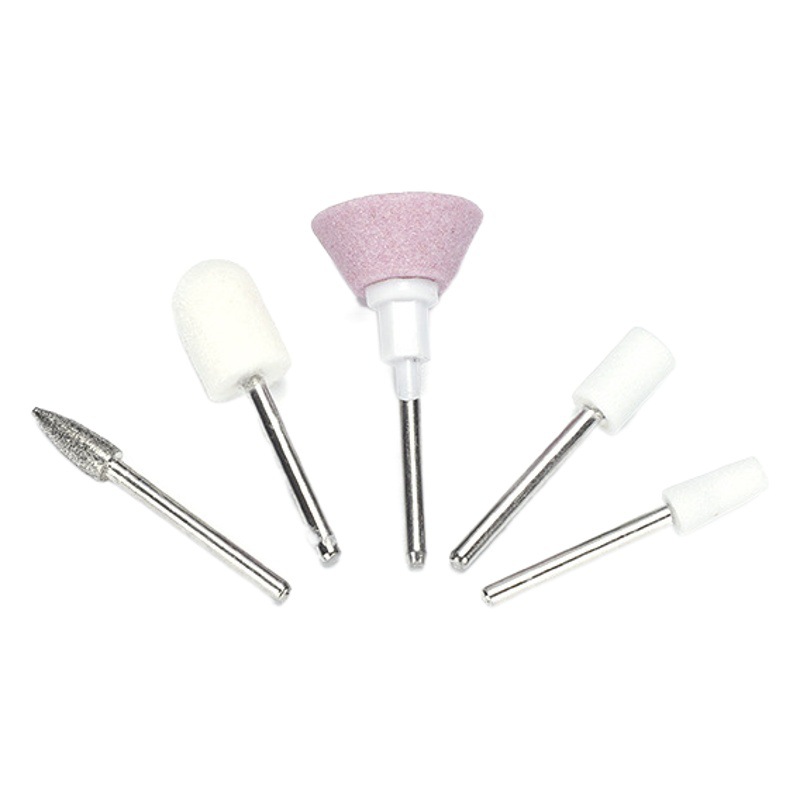 Juego de brocas para uñas de cinco piezas del fabricante, accesorios para taladro de uñas, juego de brocas para uñas de 5 piezas, pulidor de uñas de 2,35 mm