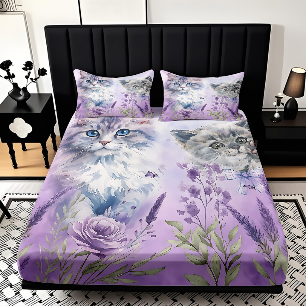 TEMU / JIT Amazon Kitty Pattern Digital Print Pro Skin Bed Kits Fabricante suministro directo transfronterizo