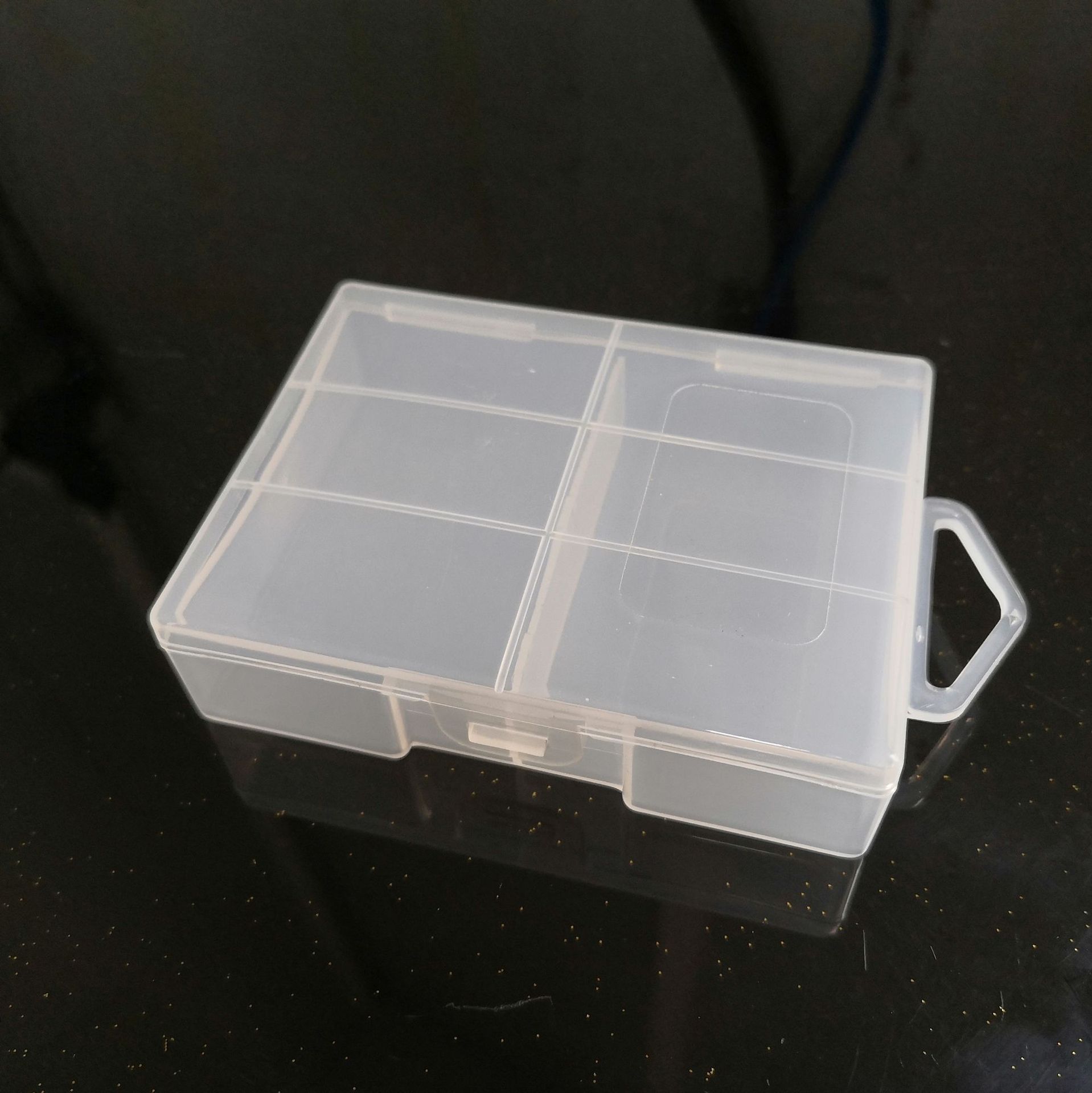 现货透明电池盒7号AAA24节电池盒7号24粒装電池收纳盒整理盒子