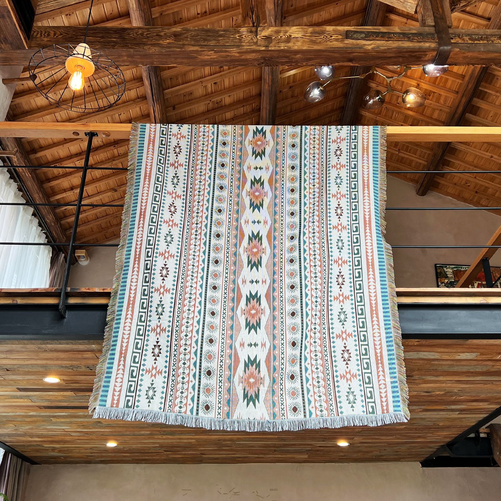 430g Weight carpet, blanket Home Textiles & Decor Type Cotton Nitrile Blend Material Geometric Pattern Casual Style Casual Geometric Cotton Nitrile Blend Carpet Blanket Artificial Decorations 34