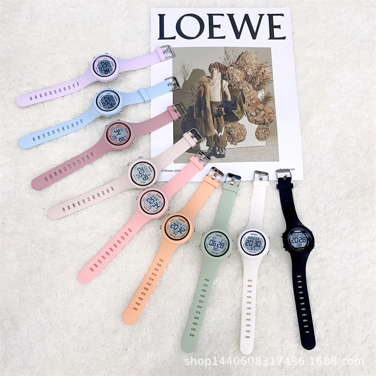 Nuevo reloj estudiante reloj electrónico tendencia juvenil multi-funcional Universal deportes silicona reloj electrónico ventas directas de la fábrica