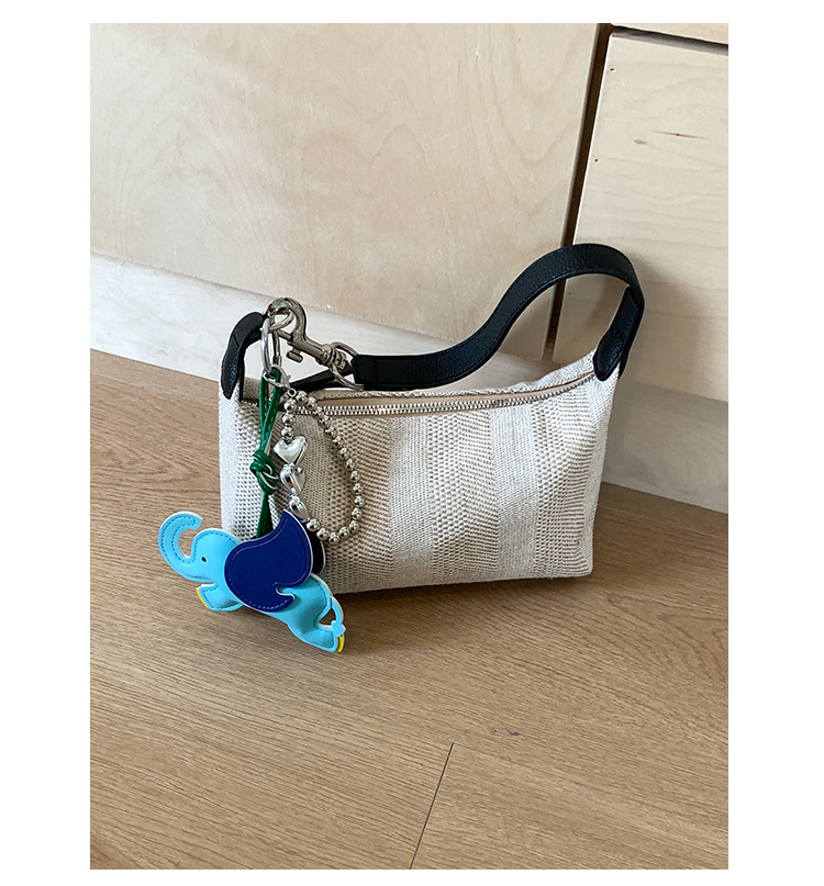 A simple, versatile, fashionable and trendy solid-color underarm bag for women, a new summer 2025 stylish and casual woven single-shoulder crossbody bag undefined
