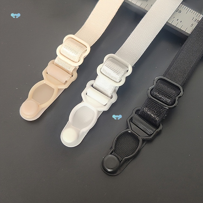 3pcs Invisible Bra Strap Clip , Adjustable Elastic Shoulder
