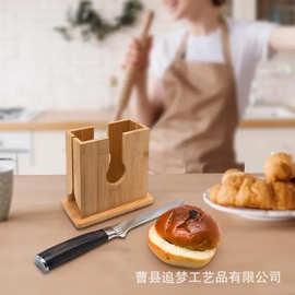 跨境木质百吉饼切片器分割器创意厨房面包切片机简易切片机