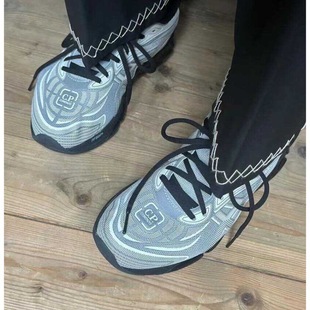 2024 Cp Silver Gray! Full of Technological Sense, Retro Low-Top Mesh Cushioning Casual Shoes