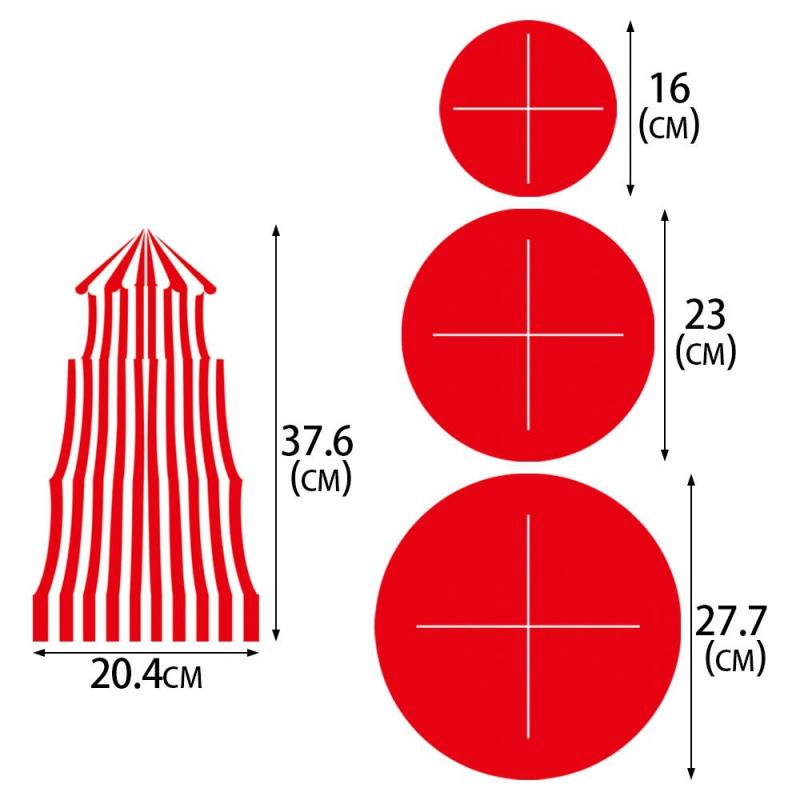 Nuevos productos transfronterizos de carnaval decoración de fiesta de carnaval para niños estantes de pastel de cumpleaños decoración de circo de carnaval