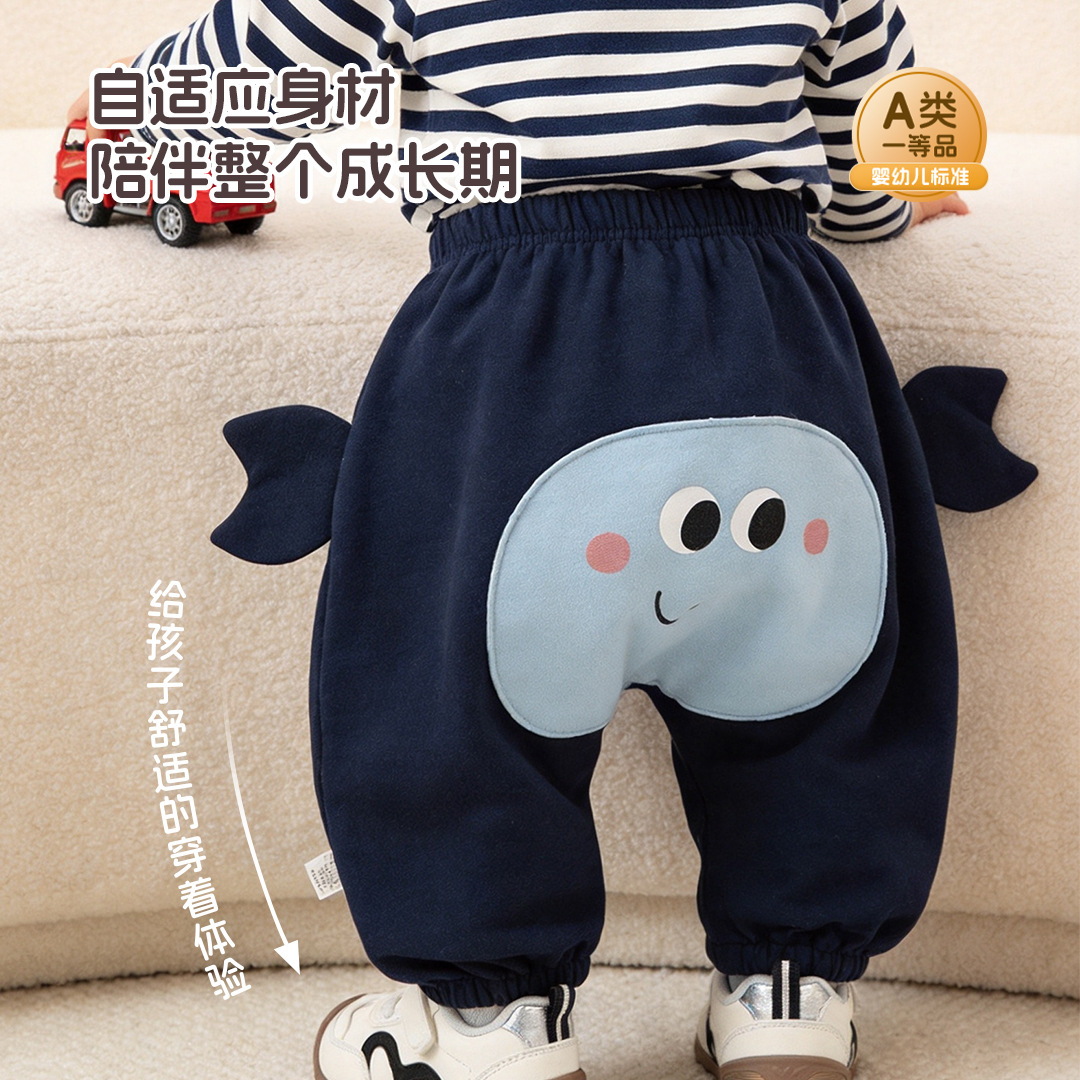Children's long pants, spring and autumn cartoon style, new style, baby bottom pants, boys' Korean style