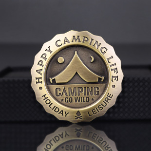 Car logo metal modified car sticker outdoor camping car tail scratch decorative sticker electric motorcycle sticker