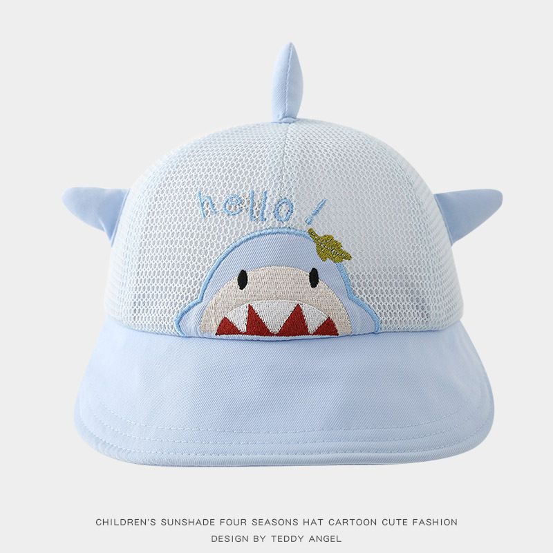 Baby pescador sombrero de verano gran albi protector solar malla transpirable sombrero de sol para niños lindos dibujos animados sombreros para niños y niñas