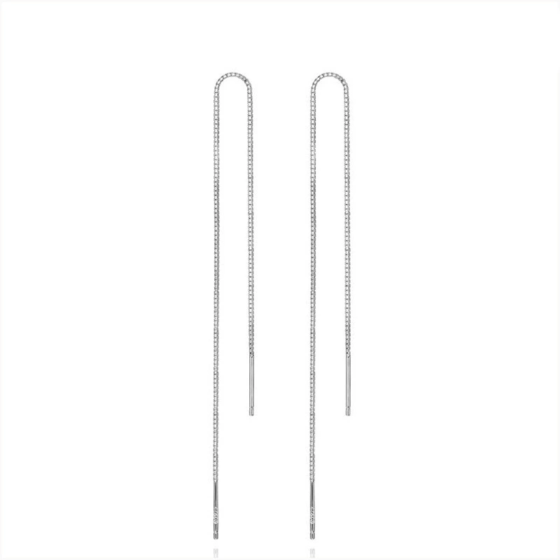 Trend fashionable long earrings with tassels