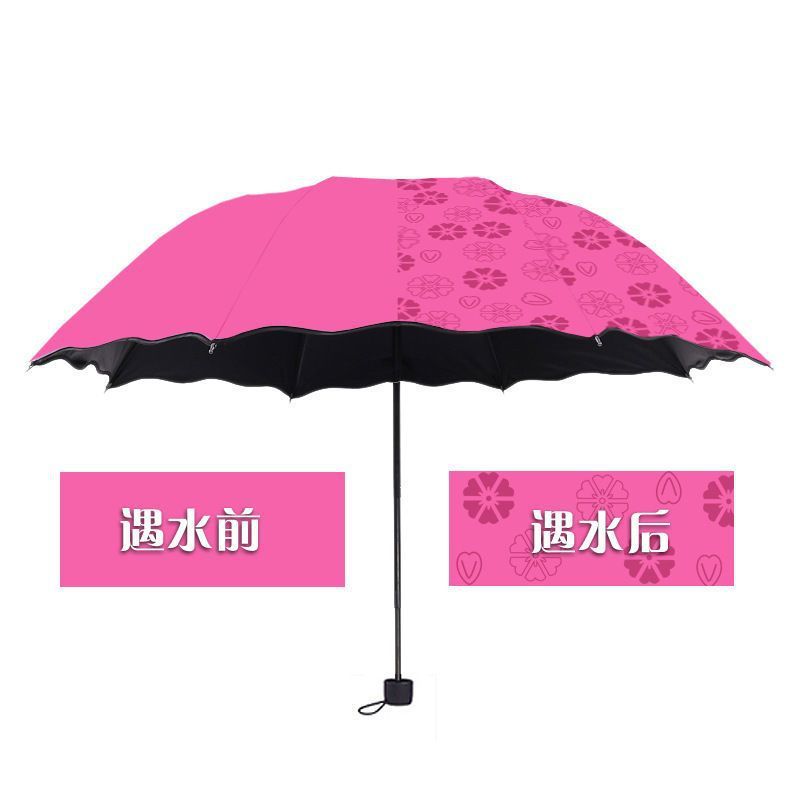 【新款】雨伞晴雨伞遮阳加厚晴雨两用太阳折叠三折伞手动美观实用|undefined