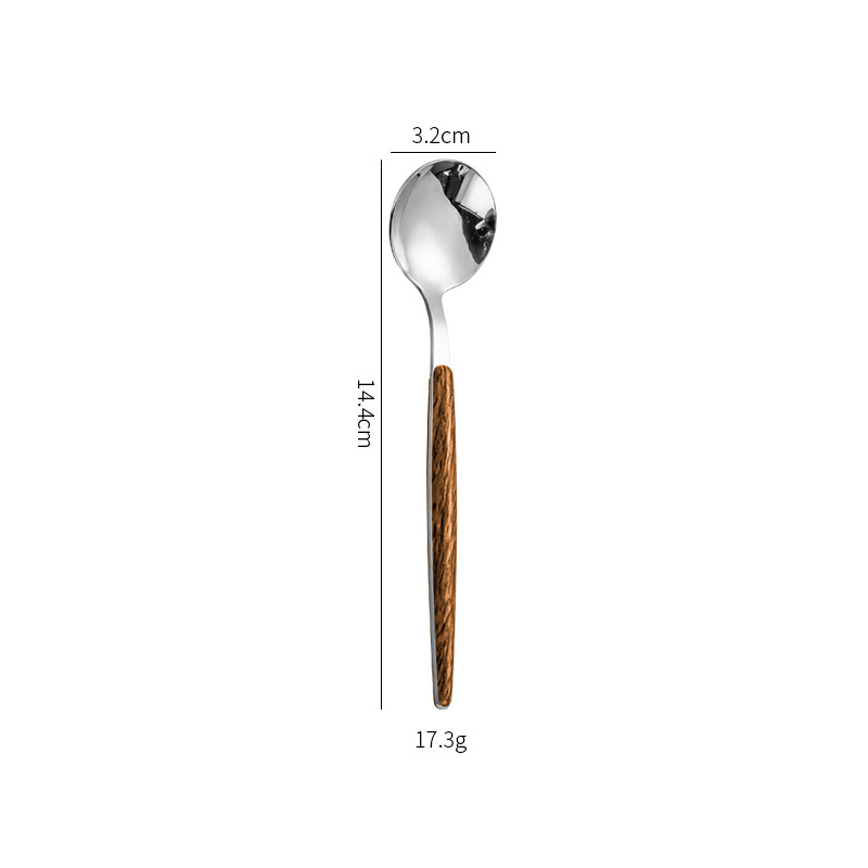 Juego de Cuchillos, Tenedores y Cucharas de 4 y 5 Piezas, Acero Inoxidable 430, Pulido Espejo, para Regalos de Negocios