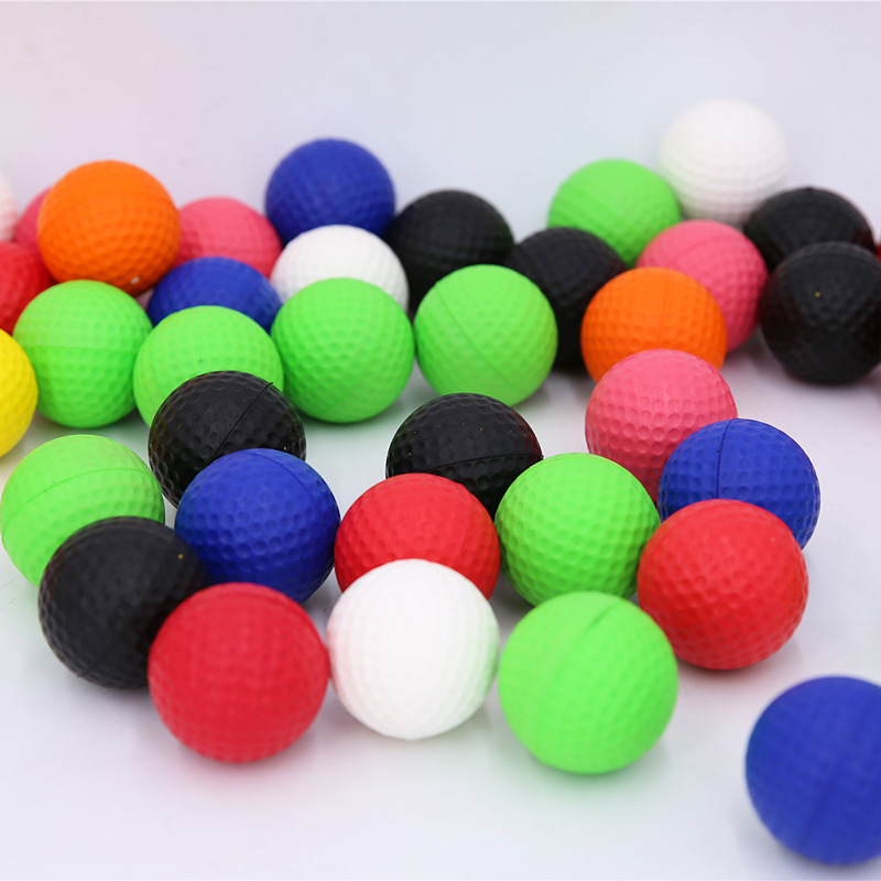 Fuente Venta directa de fábrica Golf Rainbow Sponge Ball PU Golf Indoor Practice Ball Cross-border Logo al por mayor