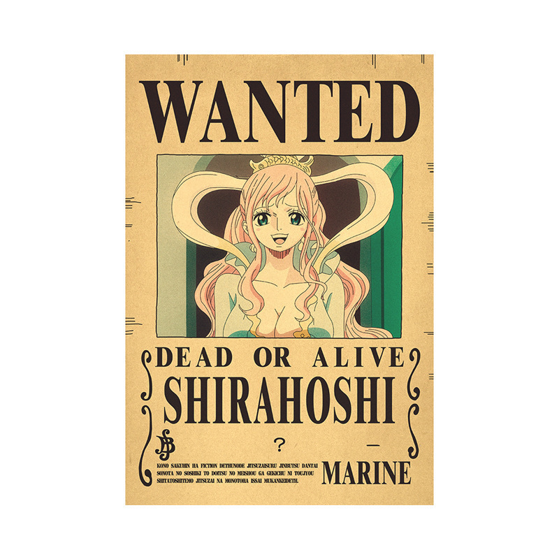 Ретро-постер One Piece Черная Борода