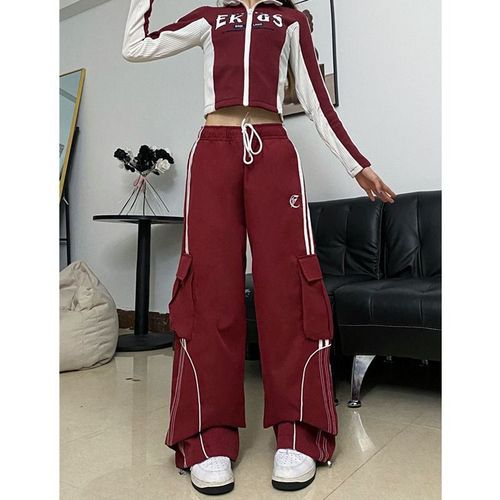 Vintage American Relaxed Tapered Straight Leg Joggers Trouser for Men and Women